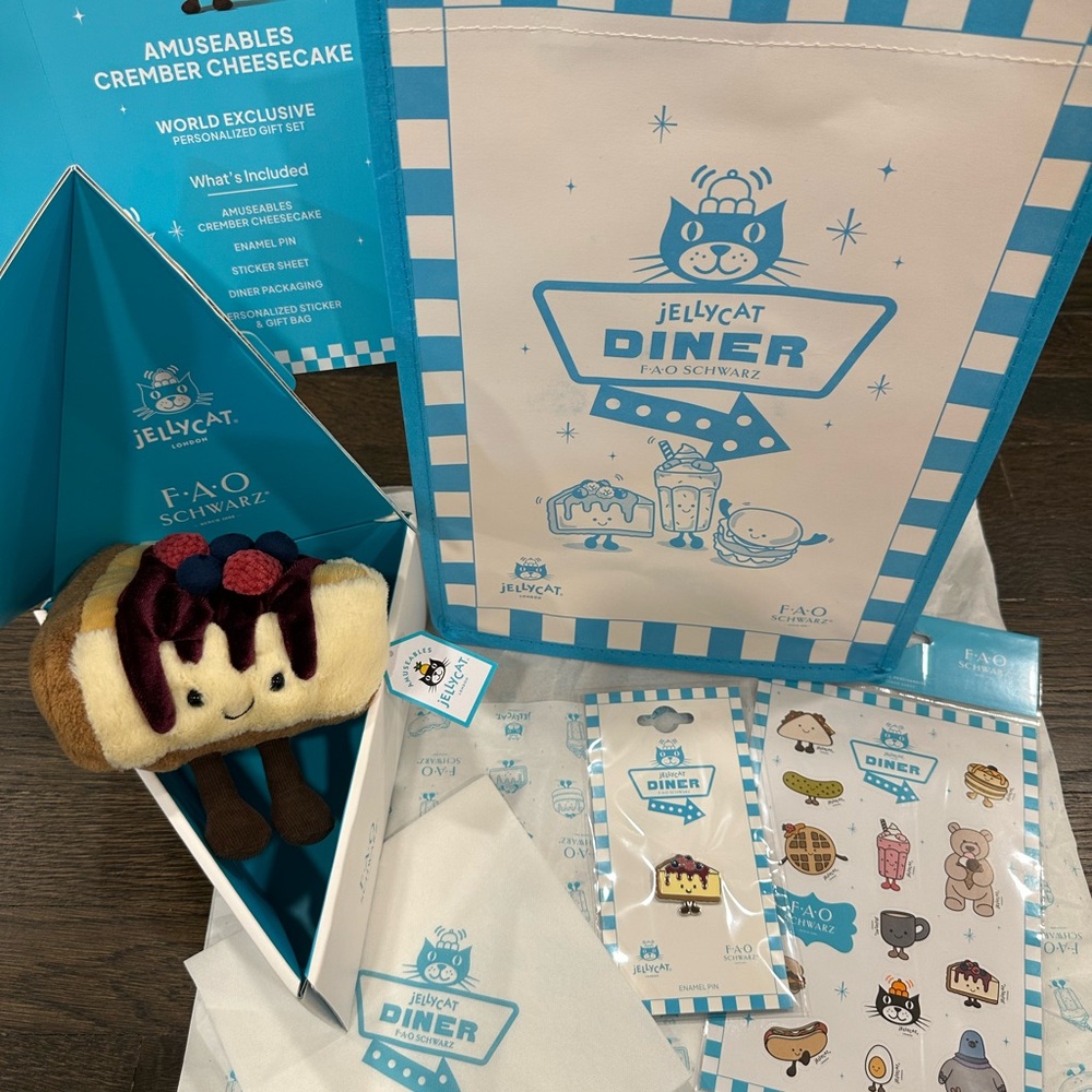 Jellycat Diner Amuseables Crember Cheesecake